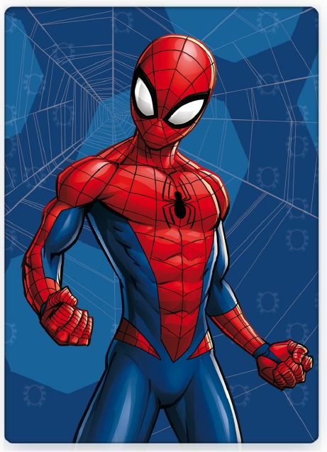 Børnetæppe - Spiderman - 100x140 cm - Blødt og lækkert fleece tæppe - Borg Living